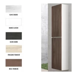 Mobile Colonna Bagno Sospeso 162x40cm Ale Levi Mobili