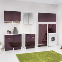Mobile Con Lavatoio 50x50x86h Cm Doppia Anta Celeste Swash Colavene -Vendite Ediliamo mobile con lavatoio 50x50x86h cm doppia anta celeste swash colavene 3