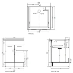 Mobile Con Lavatoio 60x60x86h Cm Doppia Anta Melanzana Swash Colavene 11 Mobile Con Lavatoio 60x60x86h Cm Doppia Anta Melanzana Swash Colavene -Vendite Ediliamo mobile con lavatoio 60x60x86h cm doppia anta melanzana swash colavene 2