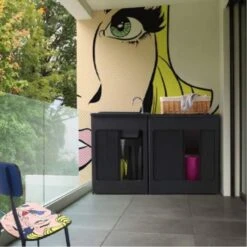 Mobile Contenitore 60x60x84h Cm Con Serranda Nero Lavacril Box Colavene -Vendite Ediliamo mobile contenitore 60x60x84h cm con serranda nero lavacril box colavene 1