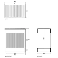 Mobile Contenitore 75x50x84h Cm Con Serranda Avorio Lavacril Box Colavene 3 Mobile Contenitore 75x50x84h Cm Con Serranda Avorio Lavacril Box Colavene -Vendite Ediliamo mobile contenitore 75x50x84h cm con serranda avorio lavacril box colavene 1