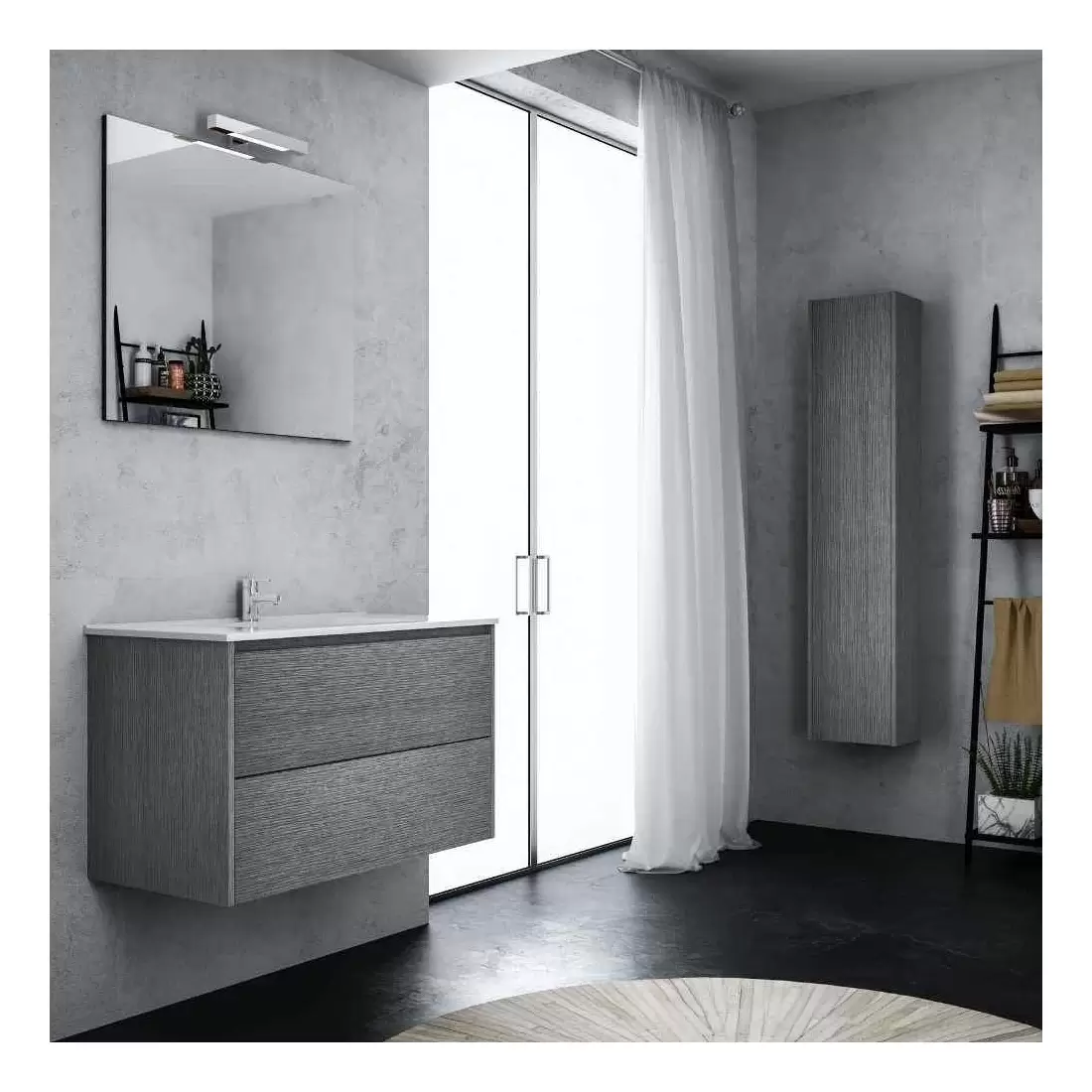 Mobile Da Bagno + Specchio Eva Levi Mobili 4 Mobile Da Bagno + Specchio Eva Levi Mobili - immagine 4