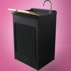 Mobile Lavatoio 45x50x87h Cm Con Vasca Lavacril Colavene Nero -Vendite Ediliamo mobile lavatoio 45x50x87h cm con vasca lavacril colavene nero 1