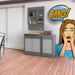 Mobile Lavatoio 75x50x87h Cm Con Vasca Lavacril Colavene Grigio -Vendite Ediliamo mobile lavatoio 75x50x87h cm con vasca lavacril colavene grigio 3