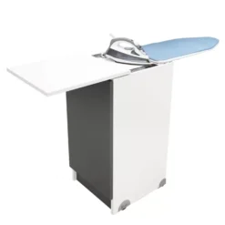 Mobile Movibile Con Asse Da Stiro Estraibile 45x50x90h Antracite Lucido Colavene