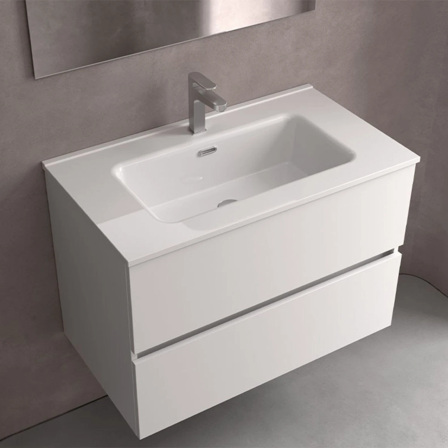 Mobile Sospeso Bagno Bianco Lucido 60x46cm Noja 600 Salgar | Competo 2 Mobile Sospeso Bagno Bianco Lucido 60x46cm Noja 600 Salgar | Competo - immagine 2