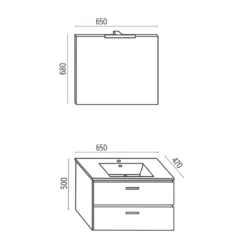 Mobile Sospeso Per Bagno 65x47 Cm Levi Mobili | Completo -Vendite Ediliamo mobile sospeso per bagno 65x47 cm levi mobili completo 2