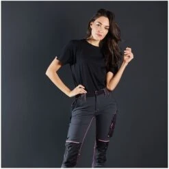 U-Power Pantaloni Da Lavoro Donna Atom Lady - Grey Fucsia UPower
