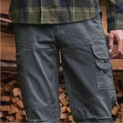 Pantaloni Da Lavoro In Cotone Elasticizzato U-Power Guapo - Gray Iron -Vendite Ediliamo pantalone da lavoro u power grigio scuro guapo 1