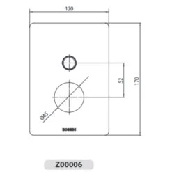 Parte Esterna Miscelatore Incasso 2 Vie TEO BOSSINI -Vendite Ediliamo parte esterna miscelatore incasso 2 vie teo bossini 1