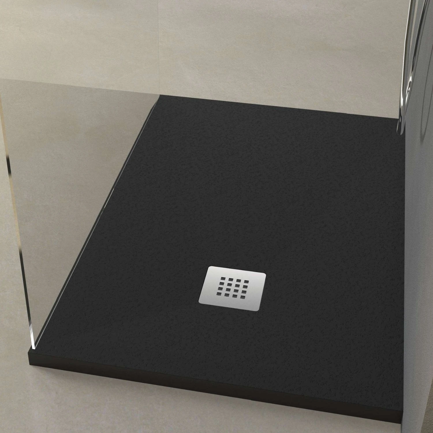 Piatto Doccia 100x80 Cm Antracite Como 4 Piatto Doccia 100x80 Cm Antracite Como - immagine 4