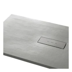 Piatto Doccia 100x80 Cm Effetto Pietra Agha Grigio Cemento Stone V -Vendite Ediliamo piatto doccia 100x80 cm effetto pietra agha grigio cemento stone v 1