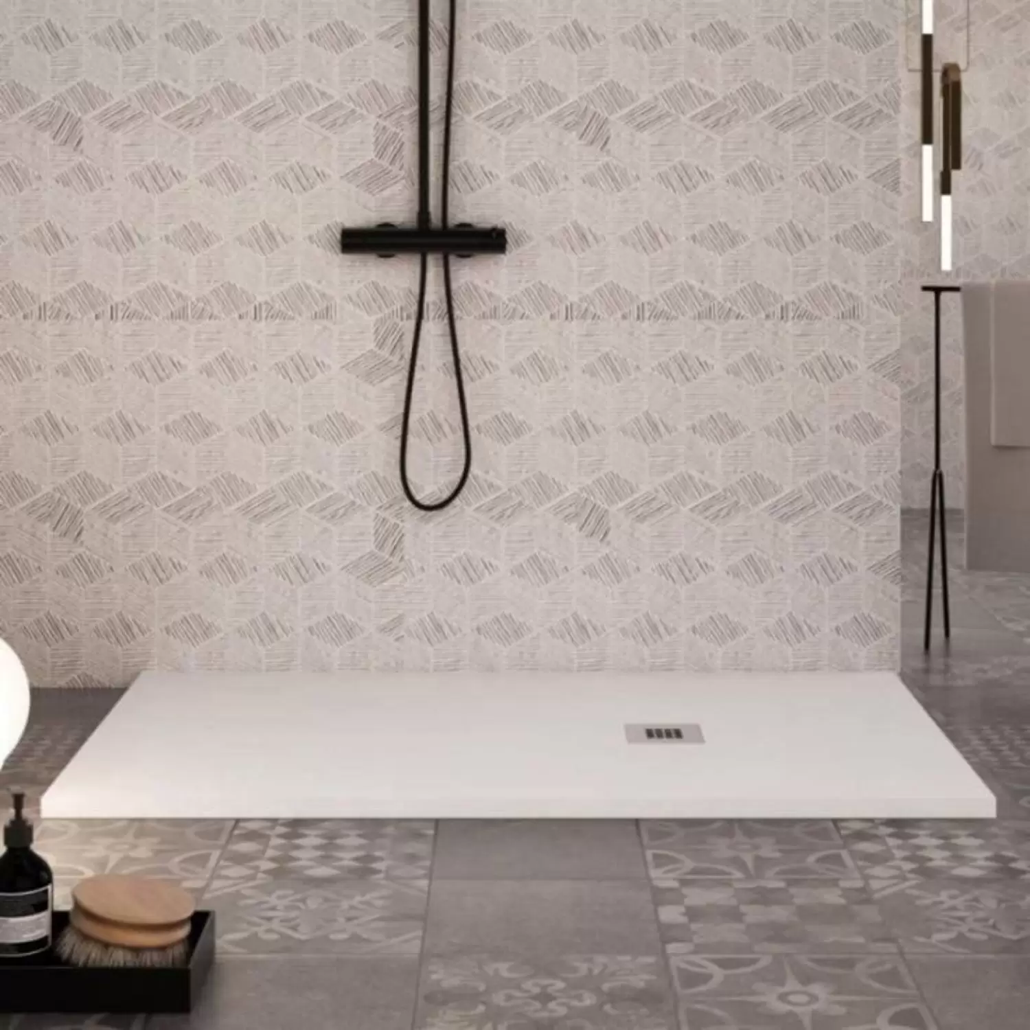 Piatto Doccia 120x70 Cm Bianco Como 2 Piatto Doccia 120x70 Cm Bianco Como - immagine 2