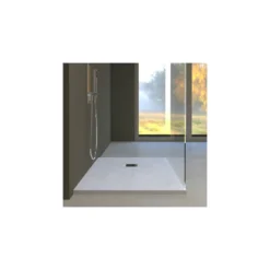 Piatto Doccia 120x80 Cm Bianco Opaco Filopavimento Idro -Vendite Ediliamo piatto doccia 120x80 cm bianco opaco mineral marmo resina aquana 1