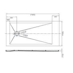 Piatto Doccia 150x70 Cm Antracite Como -Vendite Ediliamo piatto doccia 150x70 cm antracite aquana 5