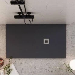 Piatto Doccia 150x80 Cm Antracite Como 12 Piatto Doccia 150x80 Cm Antracite Como -Vendite Ediliamo piatto doccia 150x80 cm antracite aquana 3