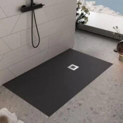Piatto Doccia 160x70 Cm Antracite Como 12 Piatto Doccia 160x70 Cm Antracite Como -Vendite Ediliamo piatto doccia 160x70 cm antracite aquana 3