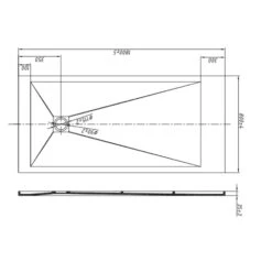 Piatto Doccia 180x80 Cm Antracite Como -Vendite Ediliamo piatto doccia 180x80 cm antracite aquana 4