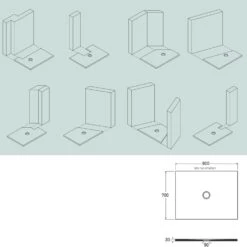 Piatto Doccia 90x70 Cm Bianco Opaco Porcellana Garda 5 Piatto Doccia 90x70 Cm Bianco Opaco Porcellana Garda -Vendite Ediliamo piatto doccia 90x70 cm bianco opaco porcellana garda aquana 2