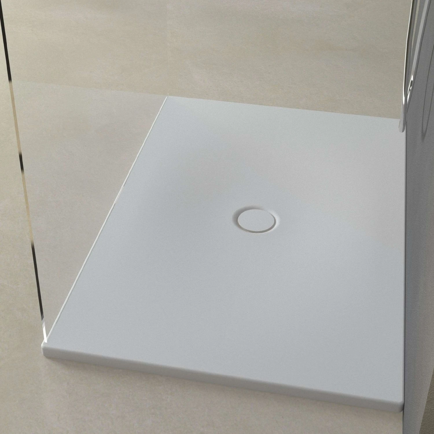 Piatto Doccia 90x70 Cm Bianco Opaco Porcellana Garda 1 Piatto Doccia 90x70 Cm Bianco Opaco Porcellana Garda