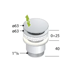 Vendite Ediliamo -Vendite Ediliamo piletta senza troppopieno 35mm clicker omp tea 85303005 1