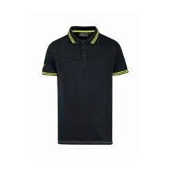 Polo In Cotone U-Power Way Black Carbon