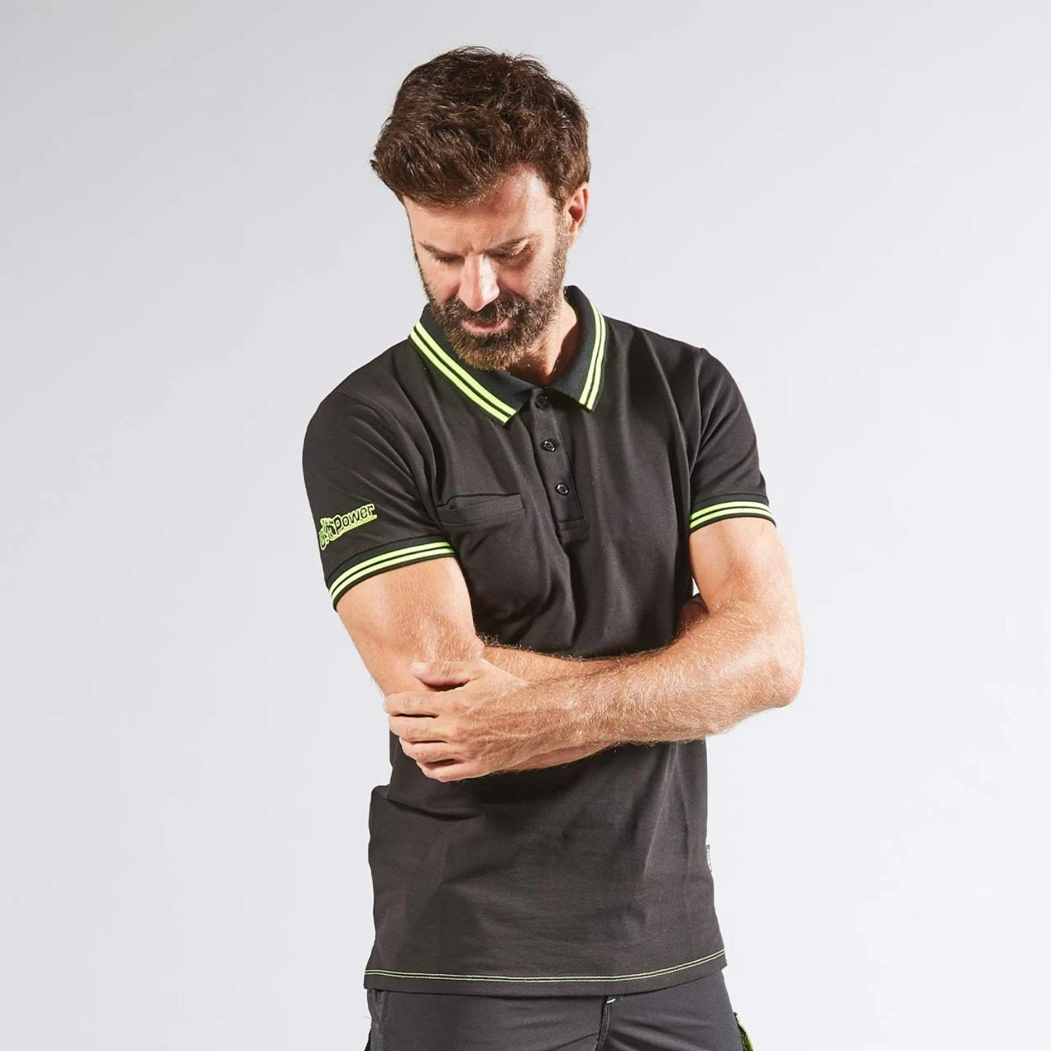 Polo In Cotone U-Power Way Dark Green 3 Polo In Cotone U-Power Way Dark Green - immagine 3