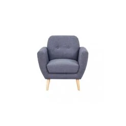 Poltrona In Tessuto Grigio Scuro 84x79x86 H - BURTON -Vendite Ediliamo poltrona in tessuto grigio scuro 84x79x86 h burton 3