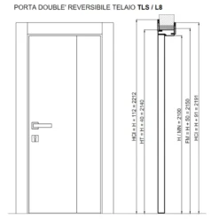 Porta A Libro Doublè Bianca Laccata CL 8 Porta A Libro Doublè Bianca Laccata CL -Vendite Ediliamo porta a libro double bianca laccata cl doors 3