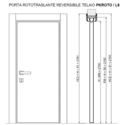 Porta A Rototraslante Reversibile Bianca Laccata CL -Vendite Ediliamo porta a rototraslante reversibile bianca laccata cl doors 2