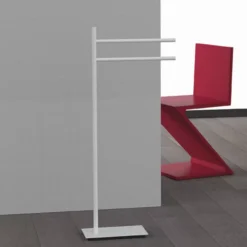 Porta Asciugamano Bianco Matt Square Colombo