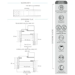 Porta Battente Reversibile Bianca Laccata DYNAMIC -Vendite Ediliamo porta battente reversibile bianca laccata dynamic 3