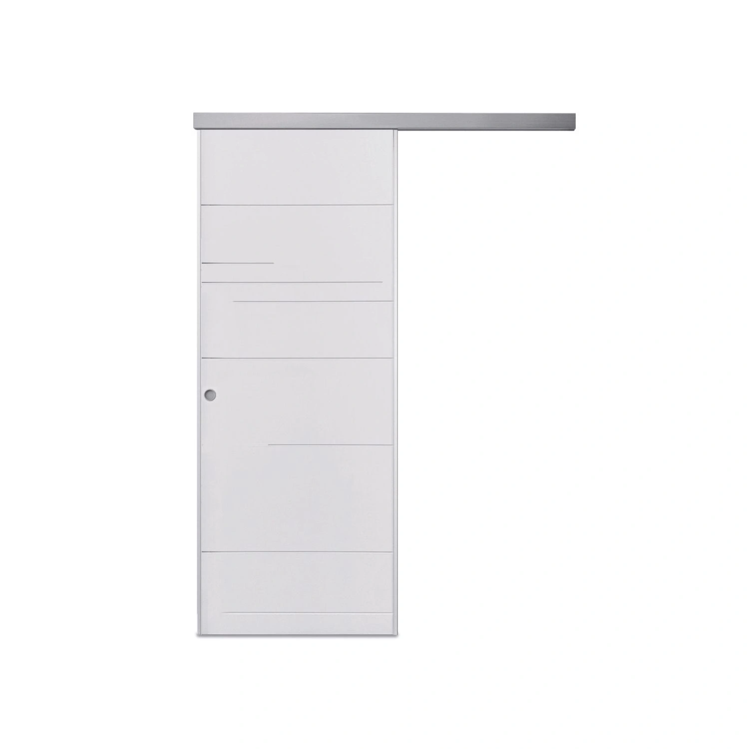 Porta Scorrevole Esterno Muro Bianca Laccata CROSS 2 Porta Scorrevole Esterno Muro Bianca Laccata CROSS - immagine 2