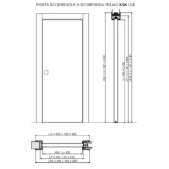 Porta Scorrevole NOCE NAZIONALE -Vendite Ediliamo porta scorrevole noce nazionale 3