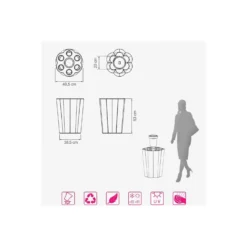 Portaombrelli Rotondo 50 Cm Da Interno O Esterno In Polietilene Con Portavaso 5 Portaombrelli Rotondo 50 Cm Da Interno O Esterno In Polietilene Con Portavaso -Vendite Ediliamo portaombrelli colorato lulet drop kloris 1