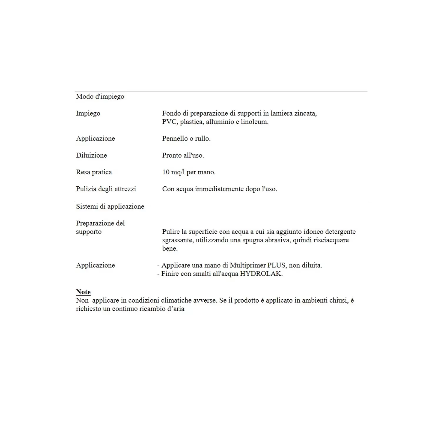 Primer All'acqua A Base Di Resine Multiprimer Plus Linvea 2 Primer All'acqua A Base Di Resine Multiprimer Plus Linvea - immagine 2