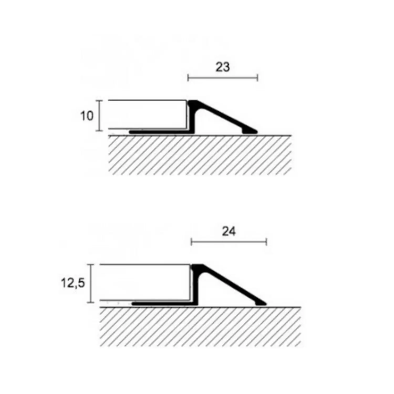 Profilo Terminale Alluminio 270cm Cerfix Pronivel P Profilpas 2 Profilo Terminale Alluminio 270cm Cerfix Pronivel P Profilpas - immagine 2