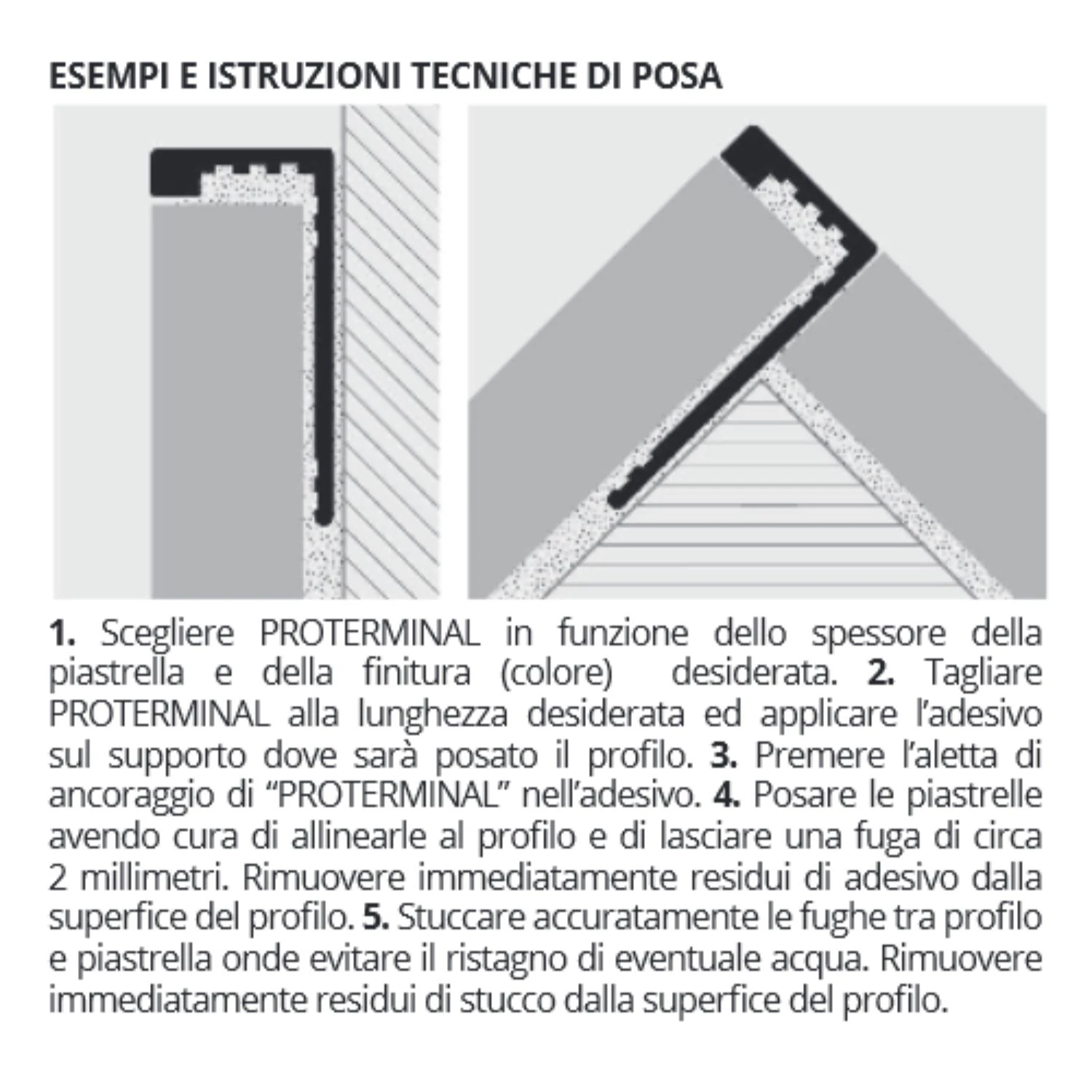 Profilo Per Rivestimenti 270 Cm Proterminal Stone Gray Smoke Progress Profiles 4 Profilo Per Rivestimenti 270 Cm Proterminal Stone Gray Smoke Progress Profiles - immagine 4