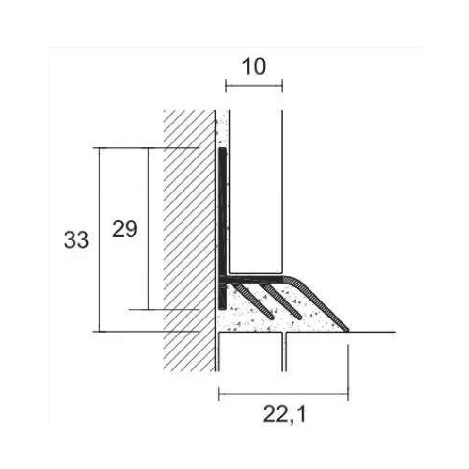 Profilo PVC Sanitari E Rivestimento Sanibord Alu BP/22 - Profilpas 2 Profilo PVC Sanitari E Rivestimento Sanibord Alu BP/22 - Profilpas - immagine 2