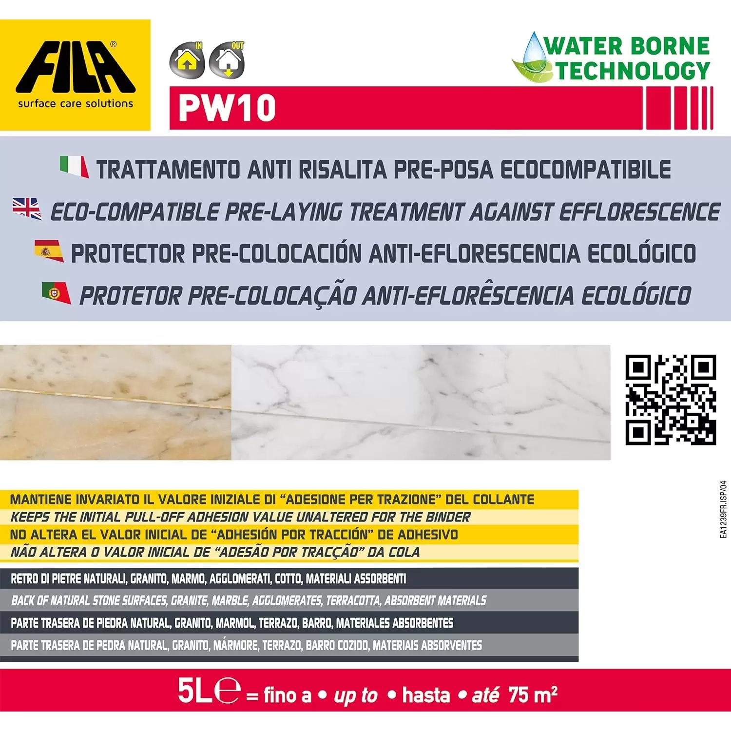 Protettivo Anti Risalita Di Inquinanti Fila PW10 5 Lt 2 Protettivo Anti Risalita Di Inquinanti Fila PW10 5 Lt - immagine 2