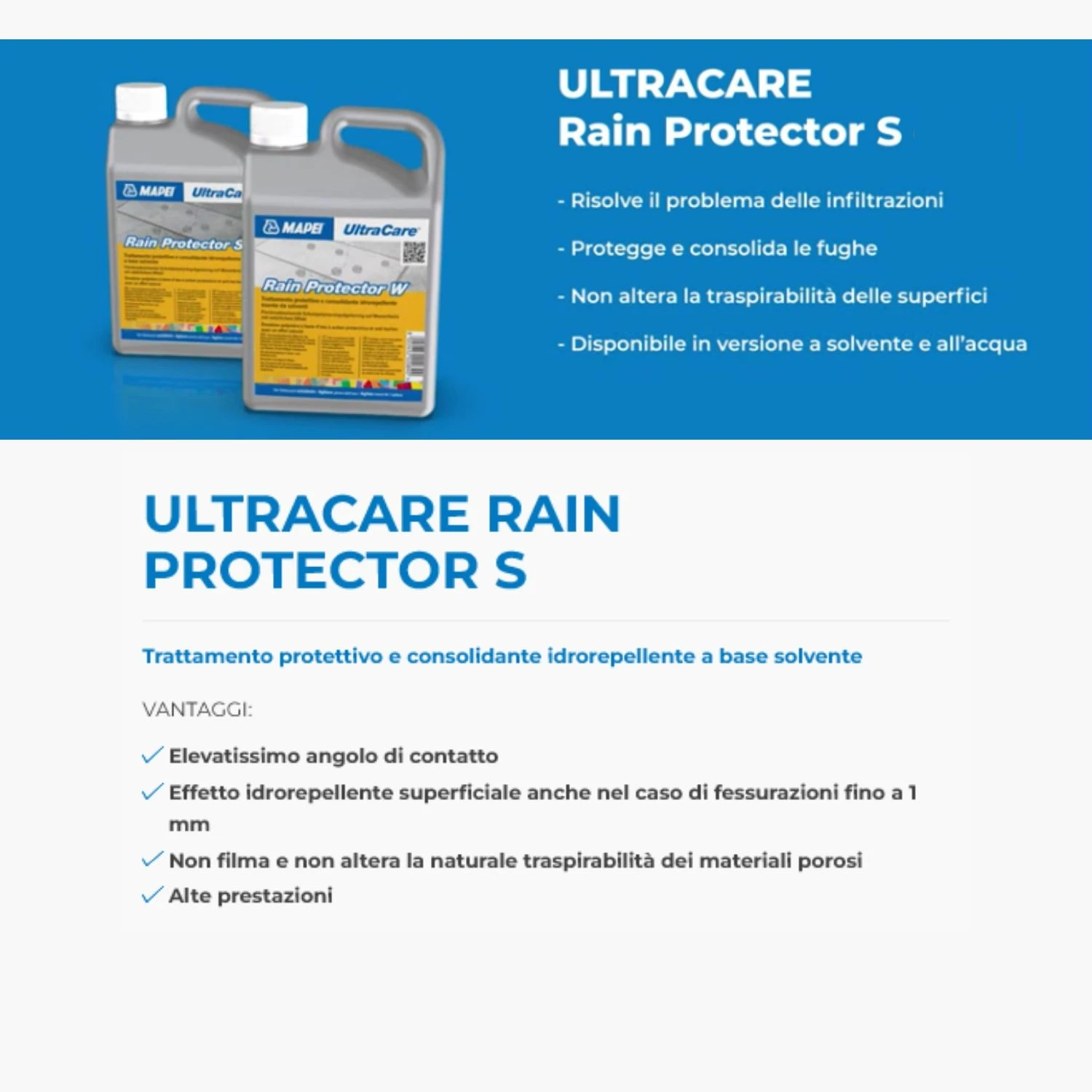 Protettivo Idrorepellente Mapei Ultracare Rain Protector S 1Lt 2 Protettivo Idrorepellente Mapei Ultracare Rain Protector S 1Lt - immagine 2