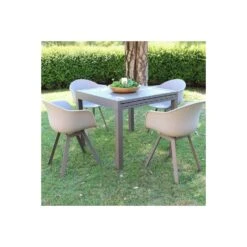 Sedia A Poltroncina Con Braccioli In Polipropilene Taupe - Maui -Vendite Ediliamo sedia a poltroncina con braccioli in polipropilene taupe maui 3