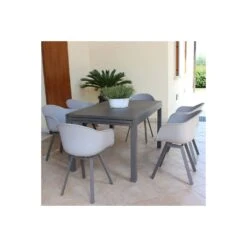 Sedia A Poltroncina Con Braccioli In Polipropilene Taupe - Maui -Vendite Ediliamo sedia a poltroncina con braccioli in polipropilene taupe maui 5