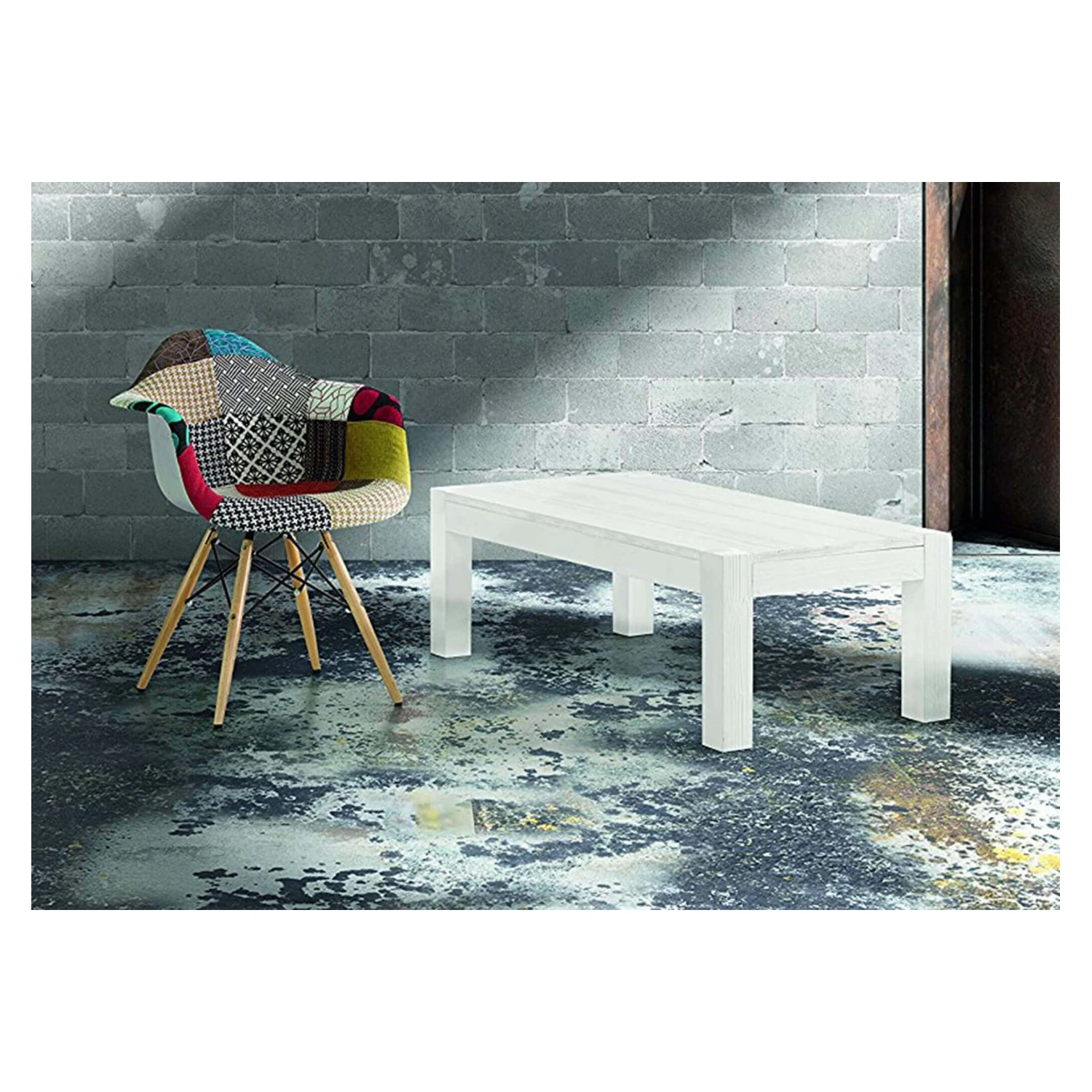 Sedia A Poltroncina In Tessuto Con Gambe In Legno - Moritz 2 Sedia A Poltroncina In Tessuto Con Gambe In Legno - Moritz - immagine 2