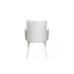 Sedia Con Braccioli In Ecopelle Bianca - Camille 9 Sedia Con Braccioli In Ecopelle Bianca - Camille -Vendite Ediliamo sedia con braccioli in ecopelle bianca camille 4