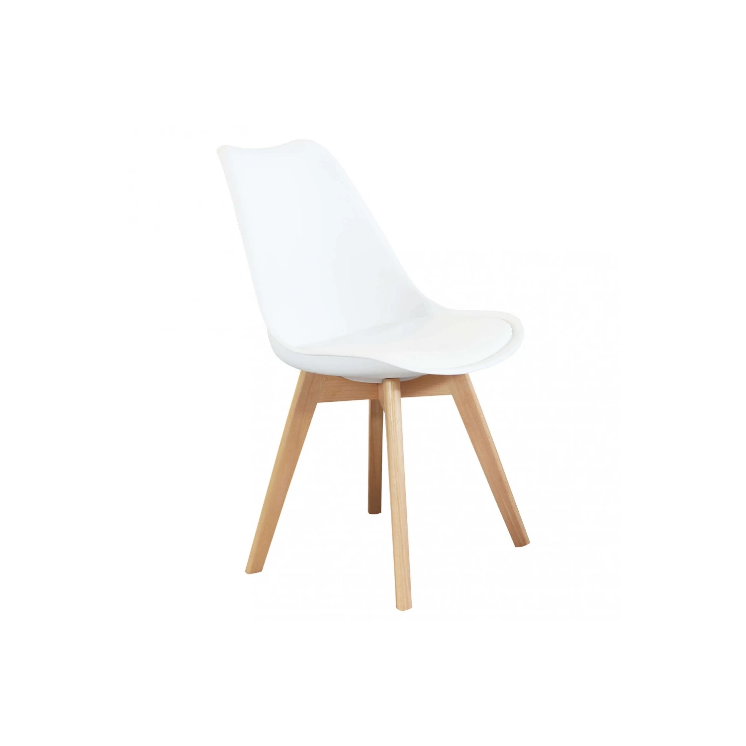 Sedia Con Cuscino In Polipropilene Moderna Bianca - Marsiglia 2 Sedia Con Cuscino In Polipropilene Moderna Bianca - Marsiglia - immagine 2