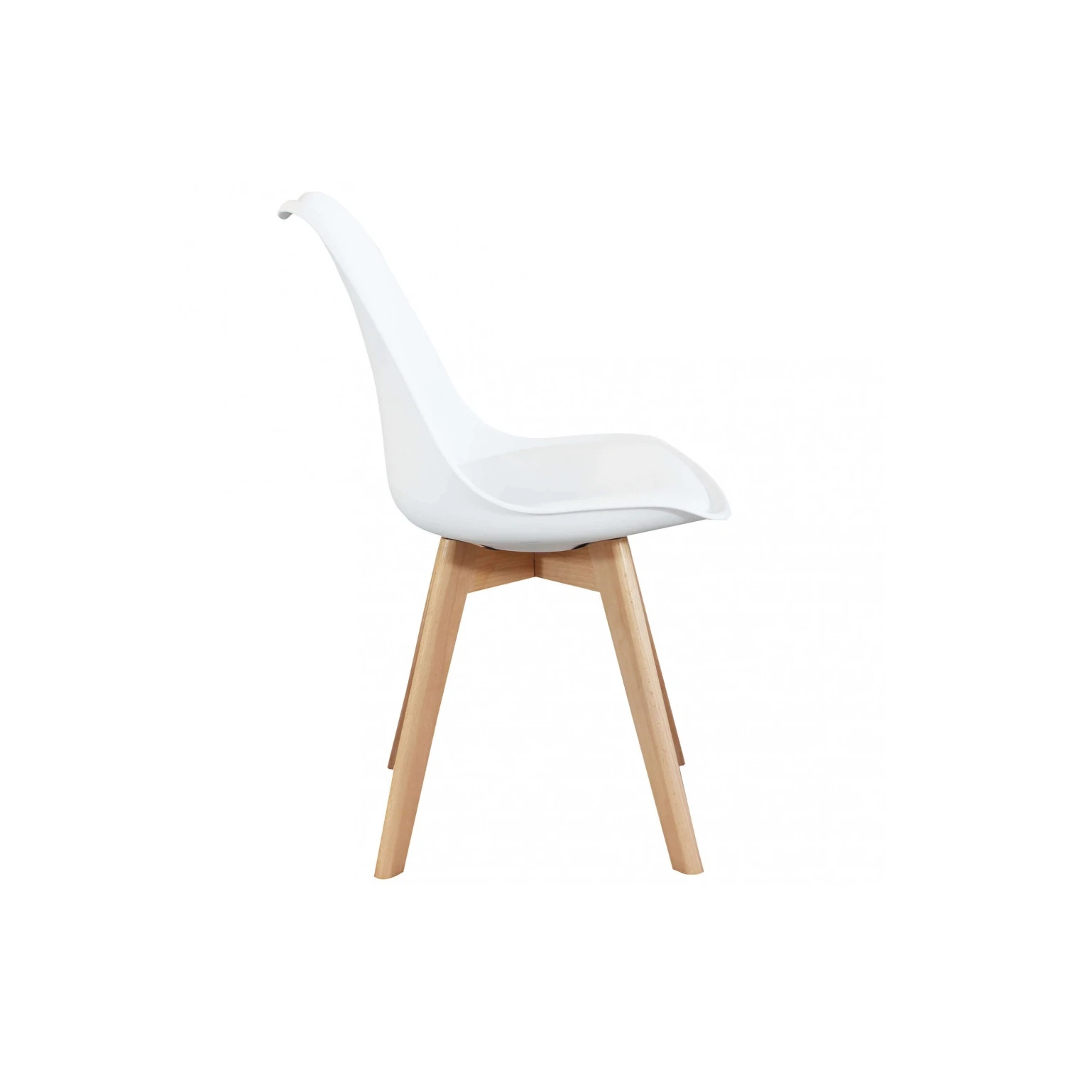 Sedia Con Cuscino In Polipropilene Moderna Bianca - Marsiglia 3 Sedia Con Cuscino In Polipropilene Moderna Bianca - Marsiglia - immagine 3