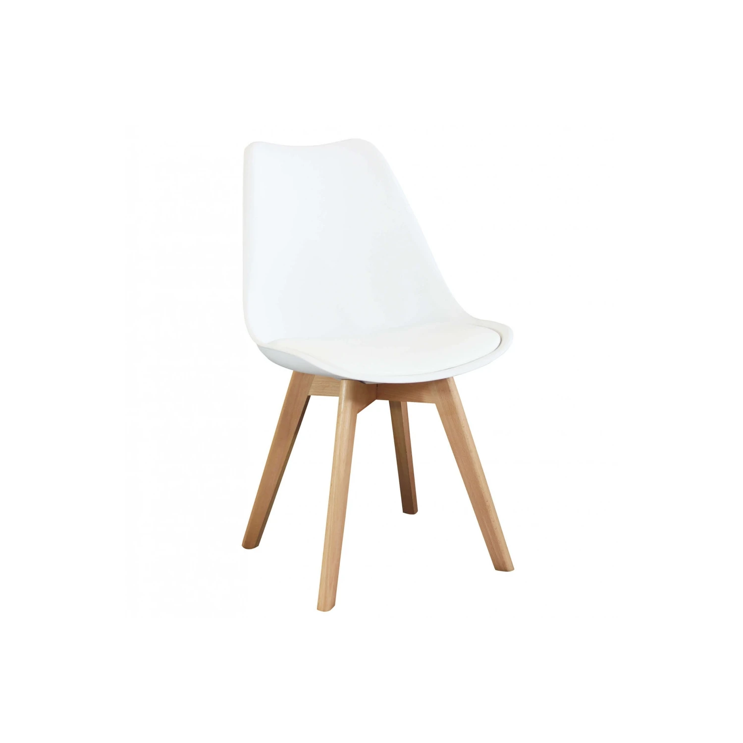 Sedia Con Cuscino In Polipropilene Moderna Bianca - Marsiglia 1 Sedia Con Cuscino In Polipropilene Moderna Bianca - Marsiglia