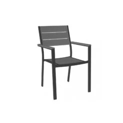 Sedia Giardino Impilabile In Alluminio Antracite Cervia