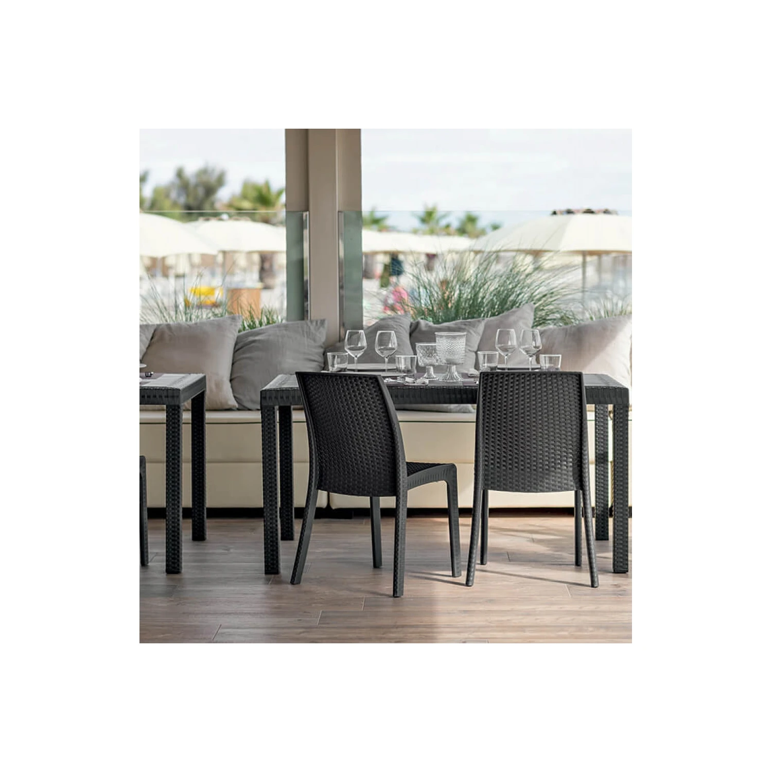 Sedia Giardino Wicker Virginia - Color Marrone 6 Sedia Giardino Wicker Virginia - Color Marrone - immagine 6